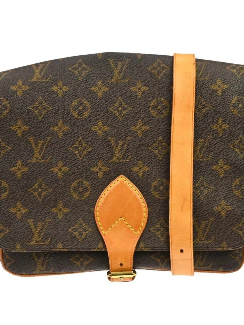 Best06 LOUIS VUITTON CARTOUCHIERE GM SHOULDER BAG MONOGRAM M51252 SL0945 YQ09206